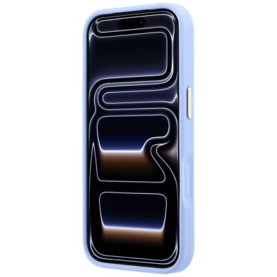 5. Etui Guess Saffiano Peony & Ring MagSafe na iPhone 17 Pro / 18 Pro - jasnoniebieskie