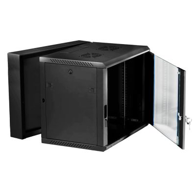 11. Extralink - szafka wisząca 19" 12U 600x600 AZH Czarna