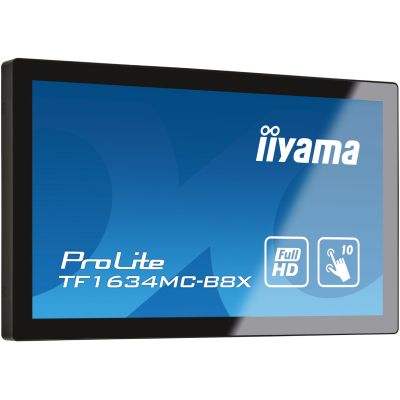 3. iiyama ProLite TF1634MC-B8X monitor komputerowy 39,6 cm (15.6") 1920 x 1080 px Full HD LED Ekran dotykowy Przeznaczony dla wielu użytkowników Czarny