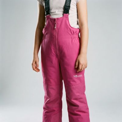 3. Spodnie zimowe dziecięce Trollkids Kids Nordkapp Pants sportowe narciarskie różowe (902-240)