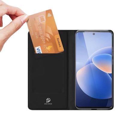 6. Dux Ducis Skin Pro kabura etui pokrowiec z klapką Vivo X60 czarny