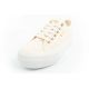 3. Lee Cooper buty sportowe damskie trampki koronkowe beżowe platforma
