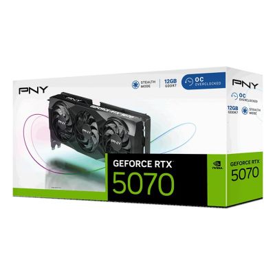 9. Karta graficzna PNY GeForce RTX 5070 Overclocked Triple Fan 12GB