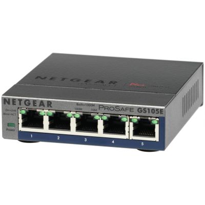 2. Switch Netgear GS105E-200PES 5p Unmanaged Gigabit