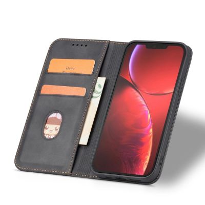 4. Magnet Fancy Case etui do iPhone 13 Pro Max pokrowiec portfel na karty kartę podstawka czarny