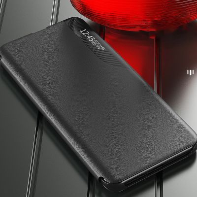 9. Eco Leather View Case etui do Xiaomi 13 Lite z klapką podstawka czarne