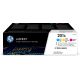 50. HP 201X – zestaw 3 oryginalnych wkładów z tonerem LaserJet XL, błękitny/purpurowy/żółty