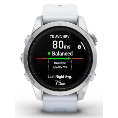 6. Zegarek Garmin Epix PRO (Gen 2) 42mm SS Whitestone