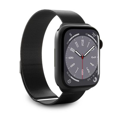 Pasek Puro 'MILANESE' na Apple Watch 42/44/45/49mm - czarny