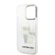 7. Etui Karl Lagerfeld Glitter Karl&Choupette na iPhone 14 Pro - przezroczyste