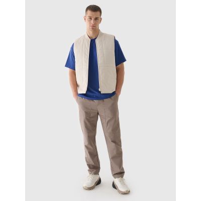 4. Bezrękawnik puchowy ze stójką męski 4F 4FRAW24TVESM171-12S