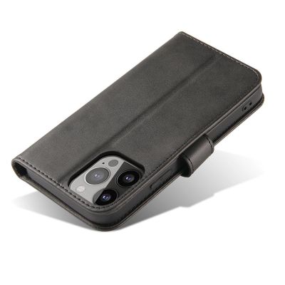 5. Magnet Case etui do Vivo Y16 / Vivo Y02s pokrowiec z klapką portfel podstawka czarne