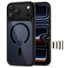 Etui Tech-Protect Magpeak Magsafe CC na iPhone 17 Pro Max - przezroczysto-czarne