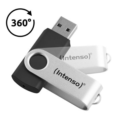 4. Intenso USB 256GB OFFICE LINE 3.2 Gen1 Silver-Black pamięć USB USB Typu-A 3.2 Gen 1 (3.1 Gen 1) Czarny, Srebrny
