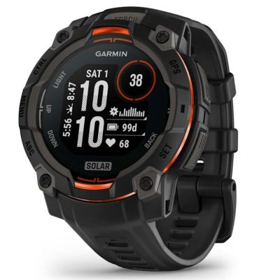 16. Garmin Instinct® 3 – 45 mm, Solar Zegarek Czarny