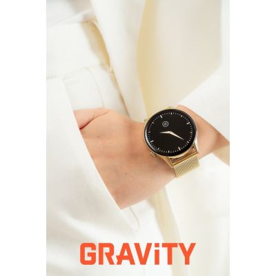 3. Smartwatch Gravity Złoty Pasek + Bransoleta GT11-3