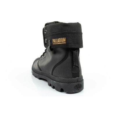 5. Palladium buty sportowe damskie Baggy Coated trampki za kostkę modne czarne