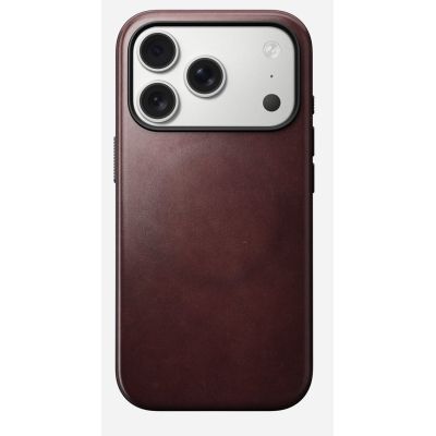 3. Nomad Modern Leather Case pokrowiec na telefon komórkowy 16 cm (6.3") Bordowy