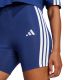 5. Spodenki damskie adidas Essentials 3-Stripes High Waisted Biker niebieskie JE1225