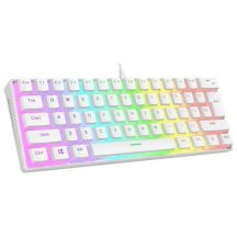 RAMPAGE KLAWIATURA MECHANICZNA GAMINGOWA RADIANT K11 RGB BIAŁA
