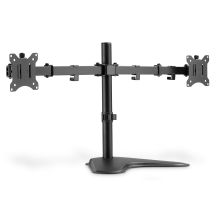 DIGITUS STOJAK BIURKOWY PODWÓJNY 2XLCD MAX. 32" MAX. 2X 8KG UCHYL.-OBROT QUICK-RELEASE DA-90401
