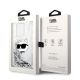 8. Etui Karl Lagerfeld Glitter Choupette Head na iPhone 14 Pro - srebrne