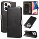 3. Etui Leather Book Case na iPhone 16 Pro Max - czarne
