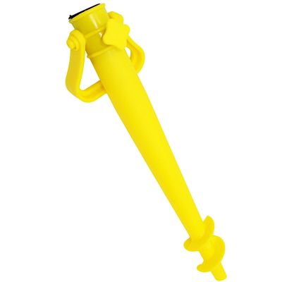 4. BAZA MOCOWANIE DO PARASOLA PLASTIKOWA WKRĘCANA 39CM ŻÓŁTA