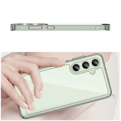 5. Etui silikonowe Outer Space Case z żelową ramką do Samsung Galaxy S24 FE - przezroczyste