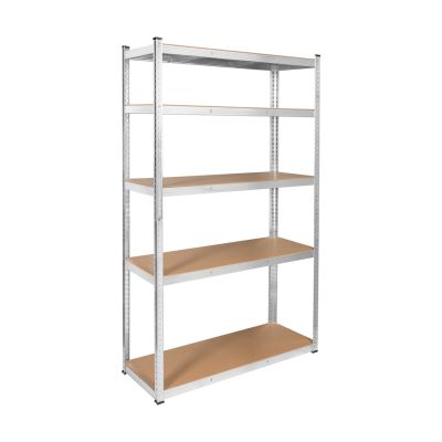 Regał metalowy magazynowy 205x120x45 srebrny Rebel RB-1253