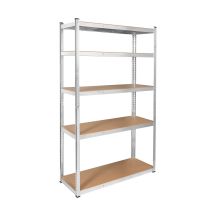 Regał metalowy magazynowy 205x120x45 srebrny Rebel RB-1253