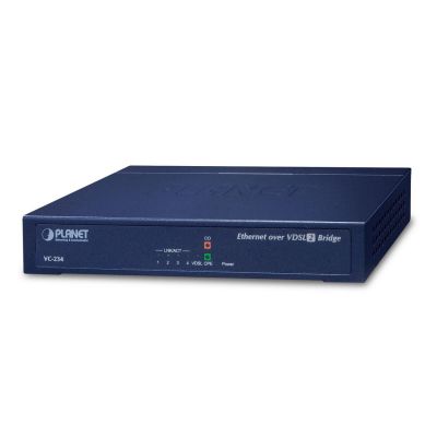6. Konwenter PLANET VC-234 VDSL2 1xRJ-11, 4xRJ-45, 30A