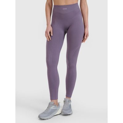 4. Legginsy treningowe bezszwowe damskie 4F | Anna Lewandowska 4F 4FALSSS25TFTIF383-51S