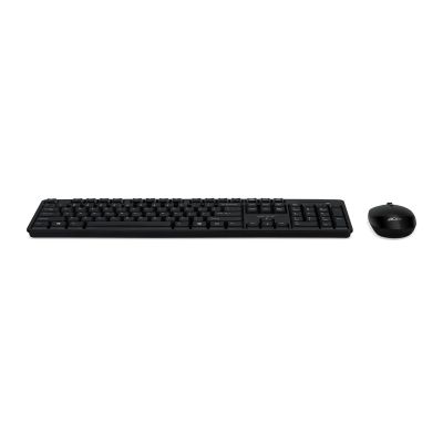 10. Acer GP.ACC11.03M klawiatura Dołączona myszka Dom/Biuro RF Wireless Czarny, Szary
