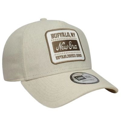 3. New Era Patch Line Cream 9FORTY E-Frame Adjustable Cap 60667679 Beżowe OSFM