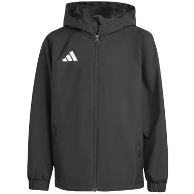 2. Kurtka dla dzieci adidas Entrada 26 All Weather czarna JZ9104
