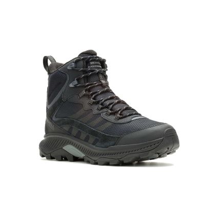 4. Buty turystyczne wysokie Merrell Speed Strike 2 Thermo Mid WP - black