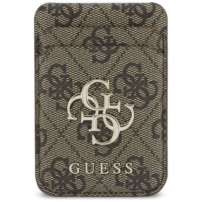 9. Etui Guess 4G z portfelem Magsafe na iPhone 18 Pro / 17 Pro - brązowe