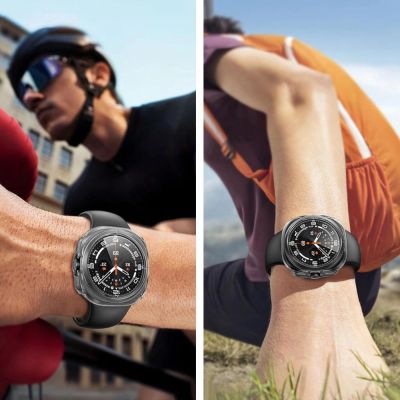 2. Etui Tech-Protect Defense na Samsung Galaxy Watch 8 46 mm - przezroczyste