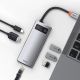 10. HUB Baseus Metal Gleam 6w1 USB-C - USB-C PD 100W 1x HDMI 4K 30Hz 3x USB-A 3.2 1x RJ45 - szary