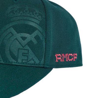 4. Czapka z daszkiem adidas Real Madrid RMCF Away Snap Back zielona KS8120