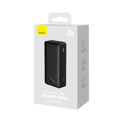 22. Powerbank Baseus Airpow Fast Charge 20W 30000mAh z kablem USB-C - USB-C 30cm - czarny