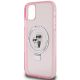 6. Etui Karl Lagerfeld Ring Stand Karl&Choupettte MagSafe na iPhone 11 / Xr - różowe
