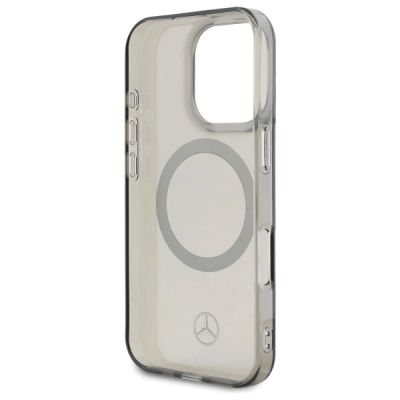7. Etui Mercedes Silver Ring MagSafe na iPhone 16 Pro Max - czarne