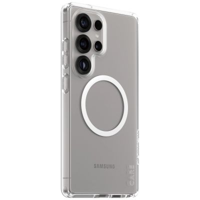 2. Etui CARE by PanzerGlass Flagship Urban Combat White QI do Samsung Galaxy S25 Ultra - przezroczysty