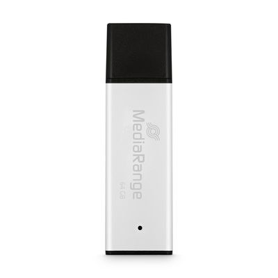 2. MediaRange MR1901 pamięć USB 64 GB USB Typu-A 3.2 Gen 1 (3.1 Gen 1) Czarny, Srebrny