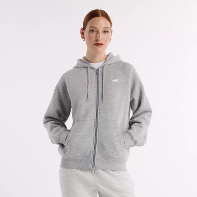 11. Bluza New Balance Sport Fleece Logo Full Zip W WJ43525AG