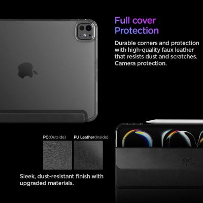 12. Etui Spigen Liquid Air Folio na iPad Pro 11” (2024) iPad Pro 11” (2025) - czarne
