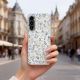 4. Etui Tech-Protect FlexAir+ na Samsung Galaxy A17 4G / 5G - stokrotki z liśćmi