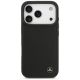 3. Etui Mercedes Leather Large Laurel Leave MagSafe na iPhone 17 Pro - czarne